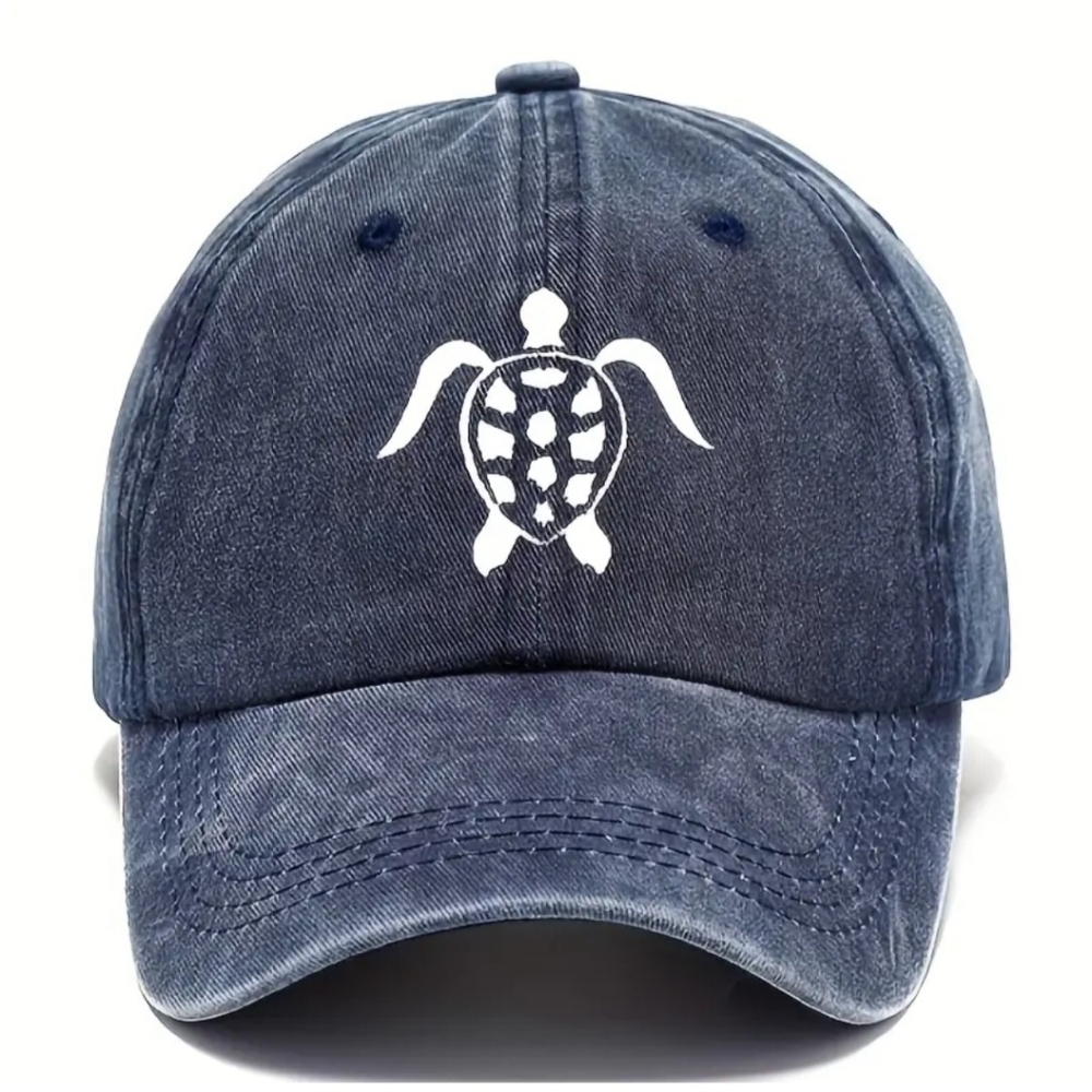 NEW - NEW - HAT, BASEBALL CAP - TURTLE - Blue